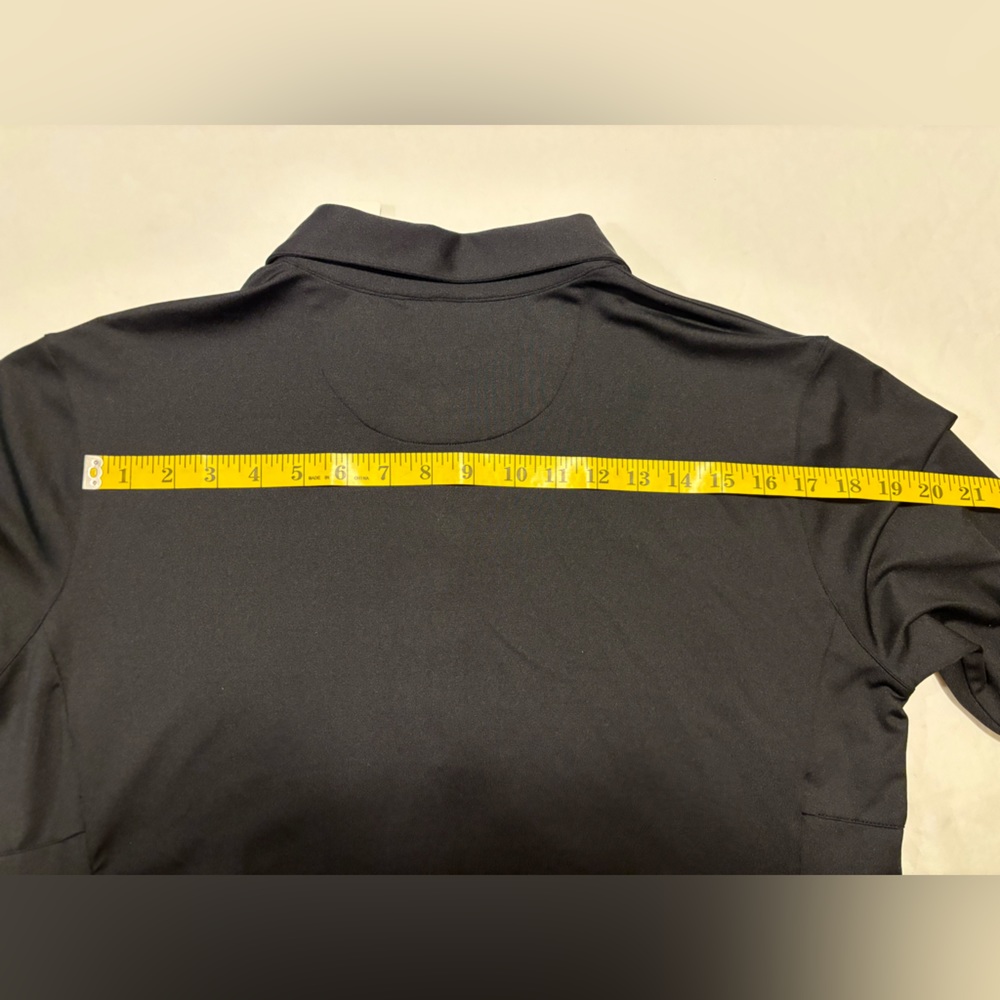 NWT Callaway black short sleeve golf shirt with unique side detailing, XL - Picture 9 of 16